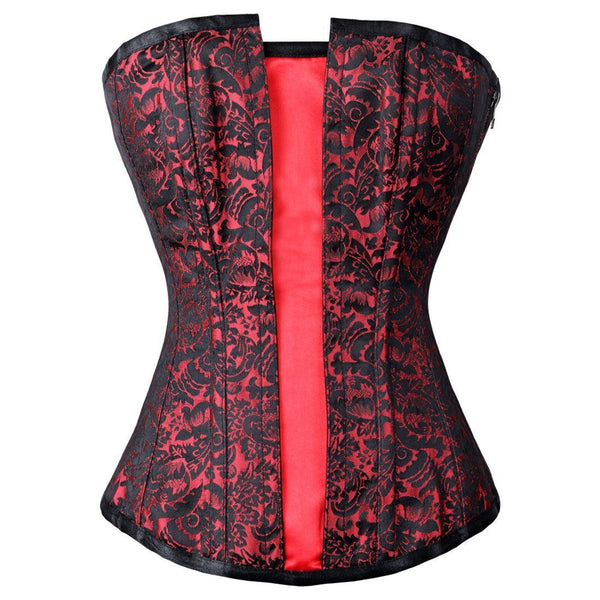 Samasara Red & Black Flop Overbust Corset