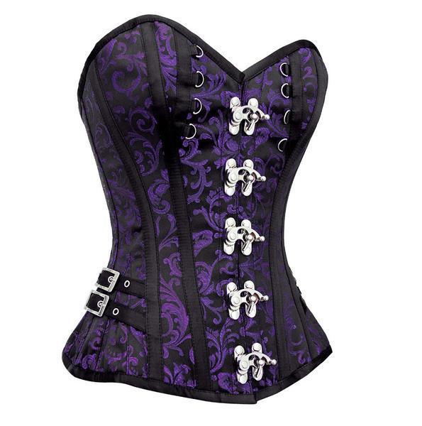 Regal Renaissance Revival: Enchanting Purple Gothic Corset Dress – Battling  Blades